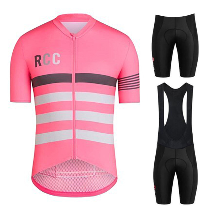 Summer Clothing Sale Men - Pink RCC Cycling Jersey Set Short