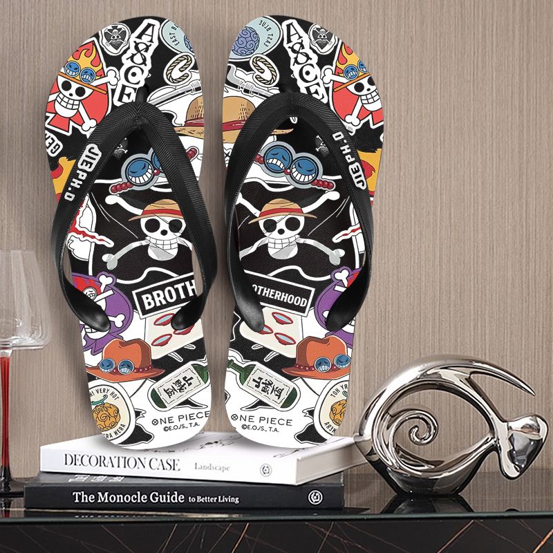 New One Piece anime flip-flops - Summer Clothing Wholesale ulasan dan harga