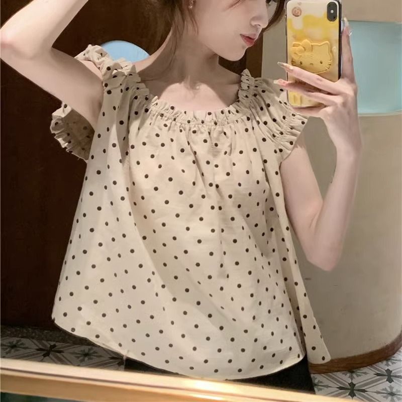 Korean Temperament Polka Dot L - Summer Youth Clothing ulasan dan harga