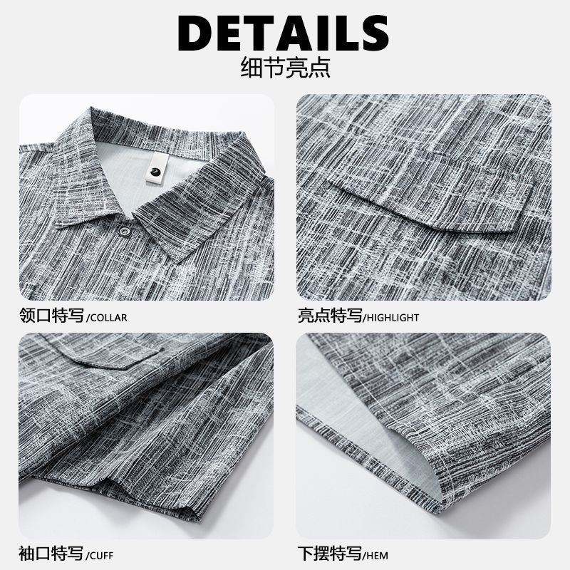 Men's Set Half Sleeve Shirt+ 5 - Summer Youth Clothing ulasan dan harga