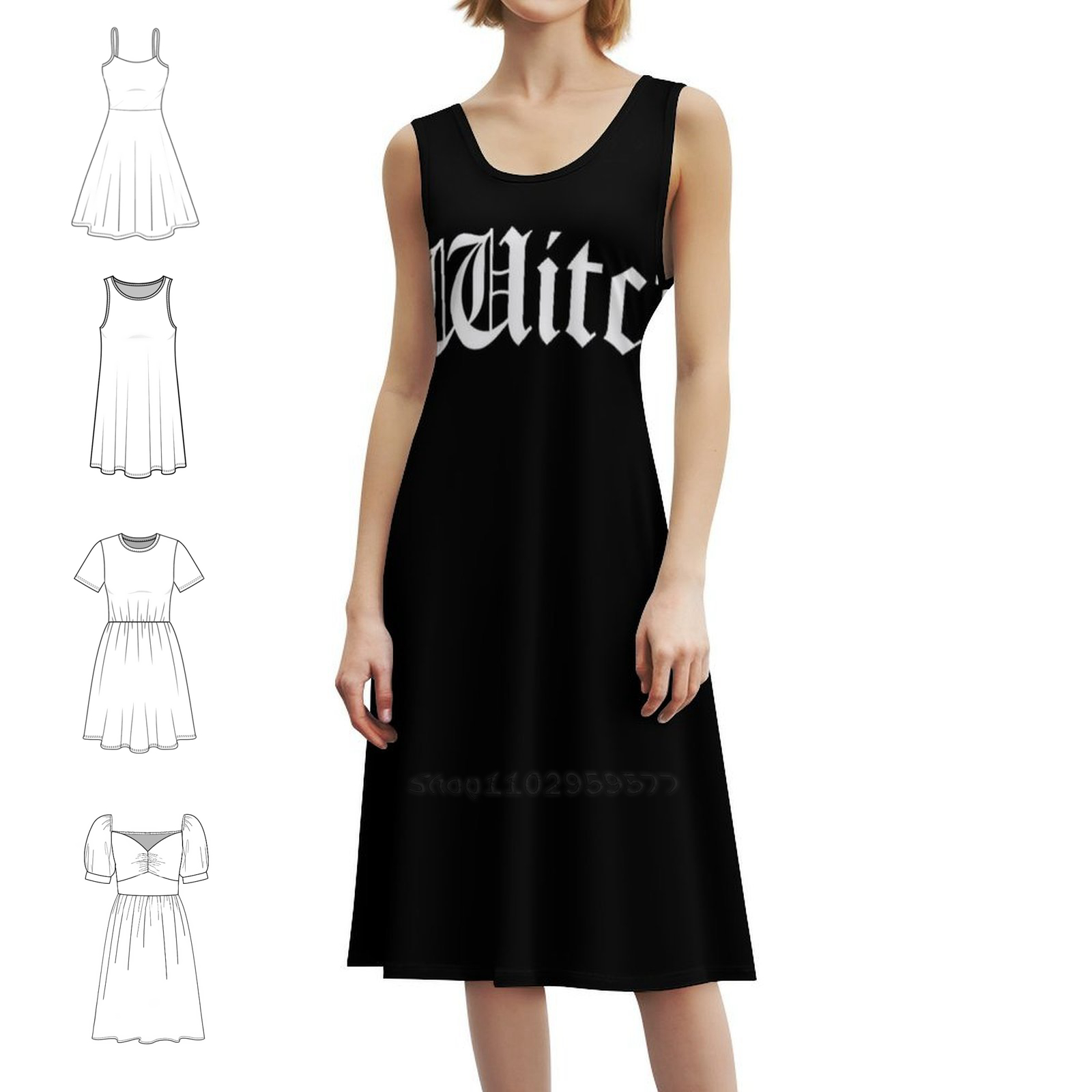 Witch Bohemian Sleeveless Dres - Summer Clothing Vacation ulasan dan harga