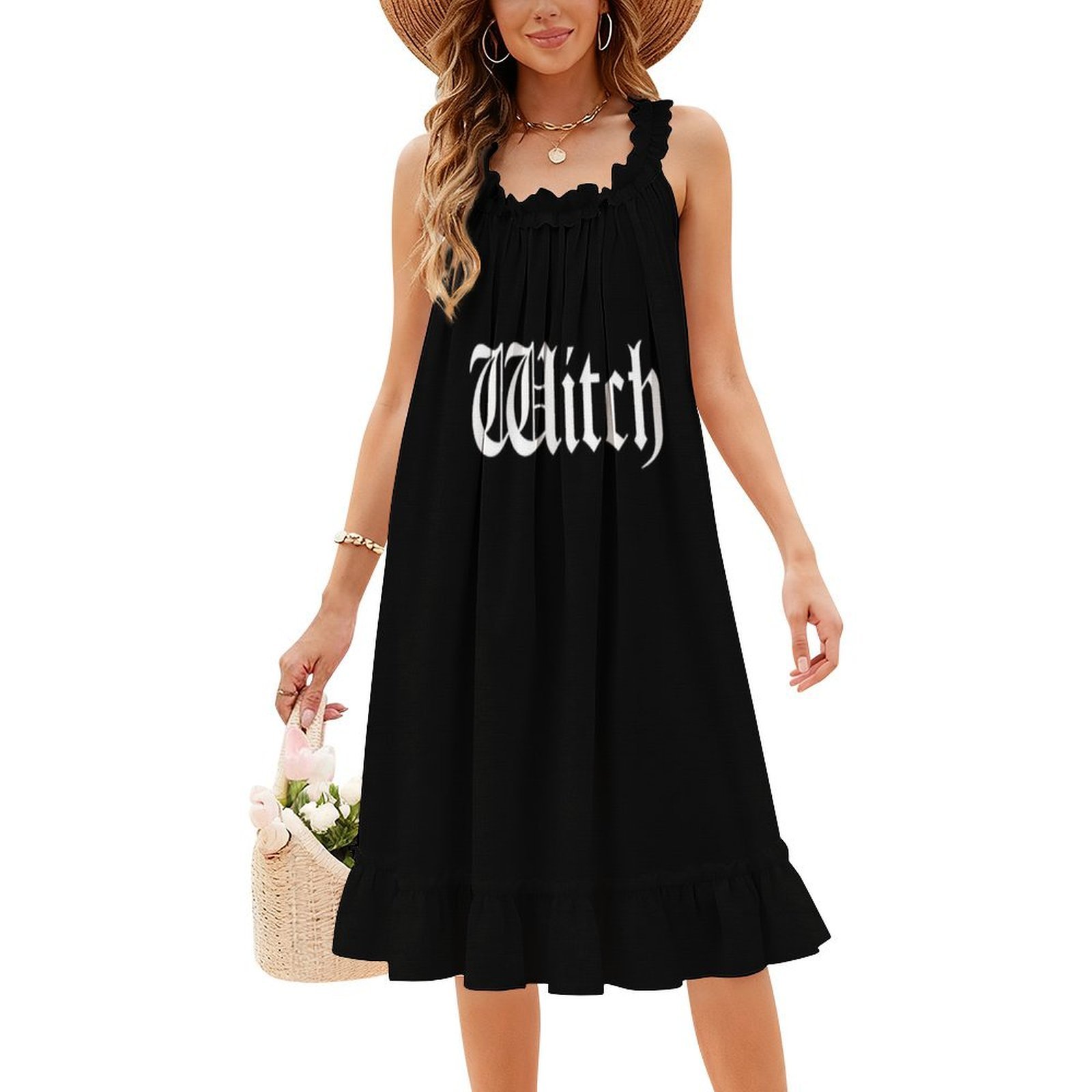 Witch Bohemian Sleeveless Dres - Summer Clothing Vacation ulasan dan harga