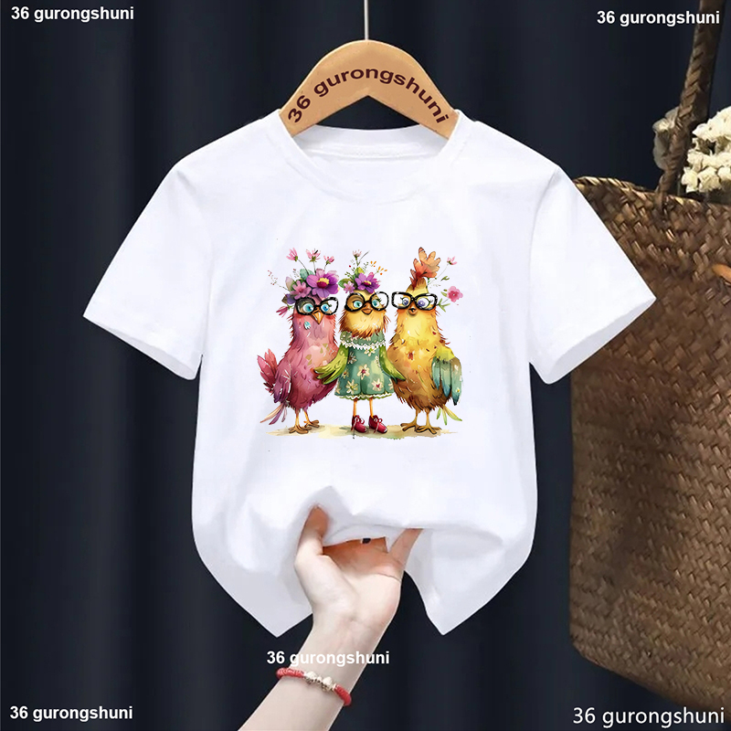 Lovely Chicken Flowers Printed - Summer Loving Kids Clothing ulasan dan harga