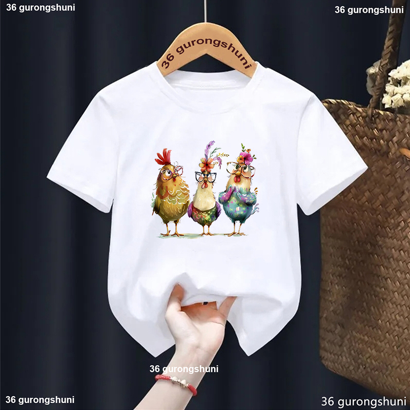 Lovely Chicken Flowers Printed - Summer Loving Kids Clothing ulasan dan harga