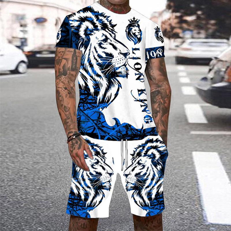 Animal Tiger Tracksuit 3D Prin - Summer Clothing For A Beach ulasan dan harga