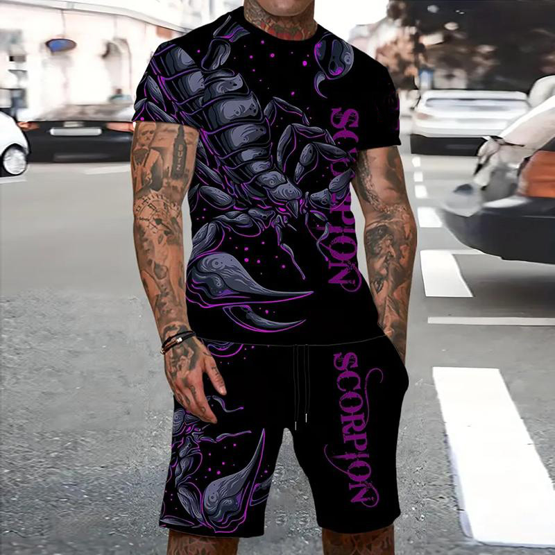 Animal Tiger Tracksuit 3D Prin - Summer Clothing For A Beach ulasan dan harga