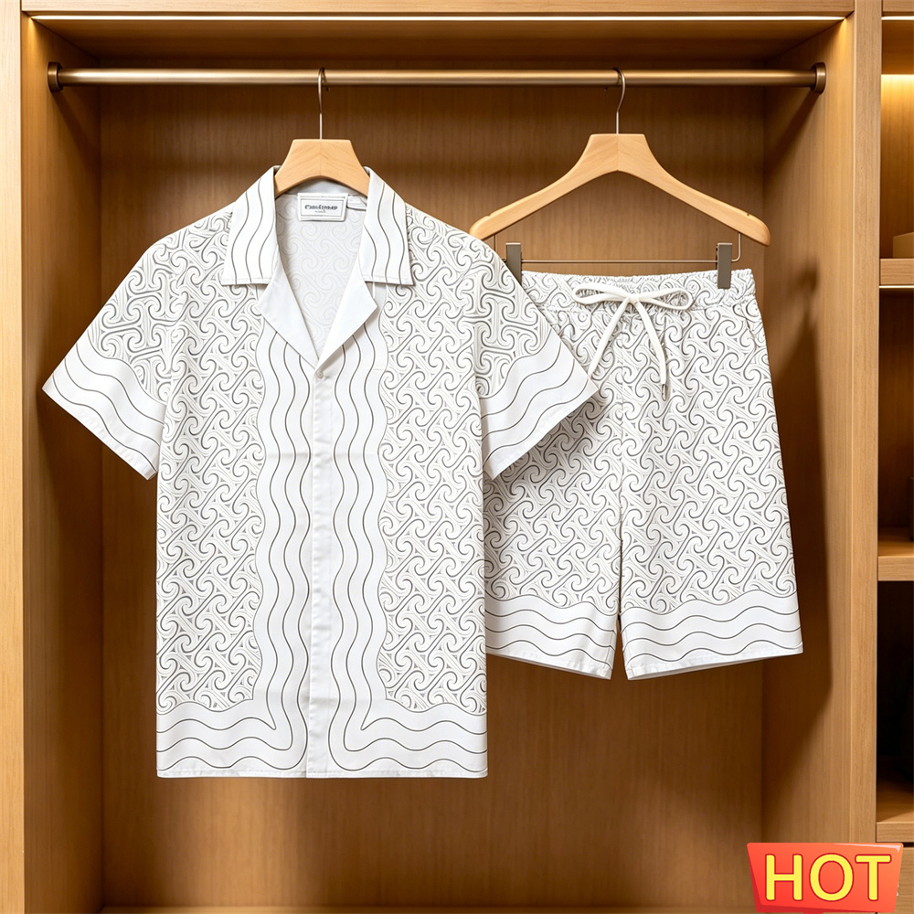 Summer Men's Shirt Sets Casual - Summer Clothing Vacation ulasan dan harga