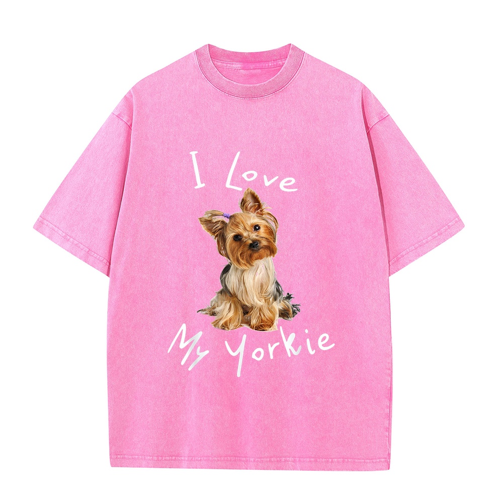 I Love My Yorkie T-Shirt Men M - Summer Loving Kids Clothing ulasan dan harga