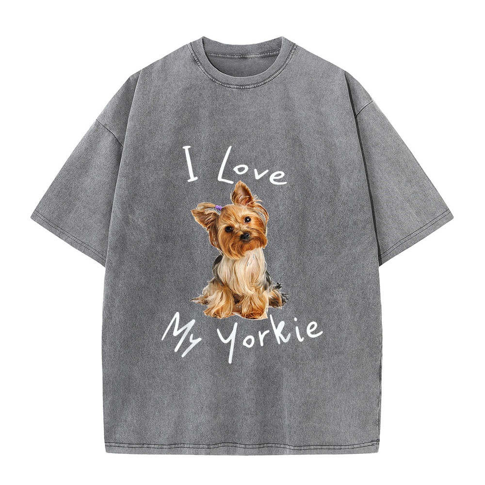 I Love My Yorkie T-Shirt Men M - Summer Loving Kids Clothing ulasan dan harga