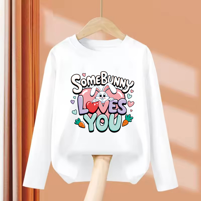 Long Sleeve Cute Rabbit Love H - Summer Loving Kids Clothing ulasan dan harga