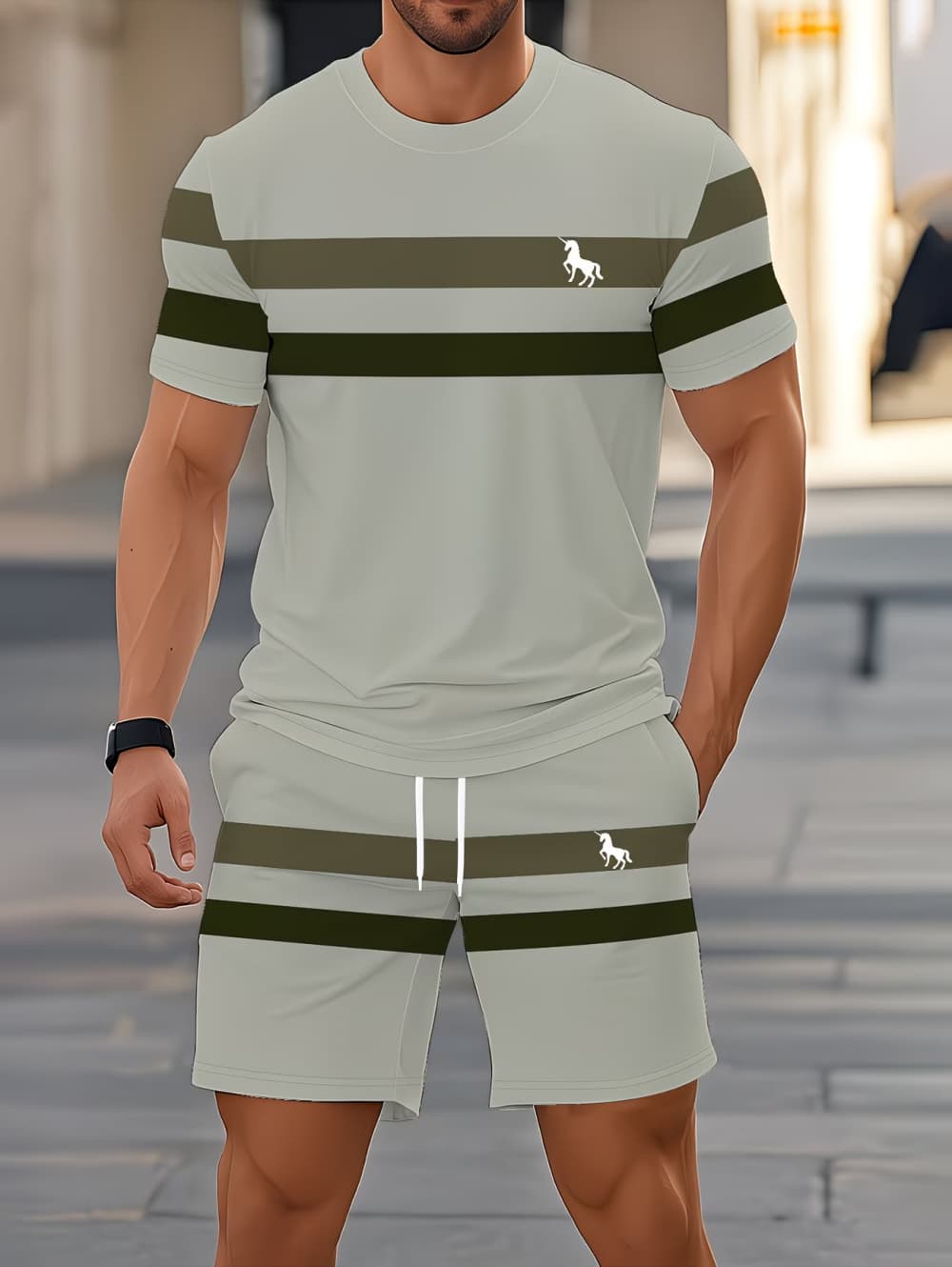 Men's Summer Sets Funny 3D Str - Summer Youth Clothing ulasan dan harga