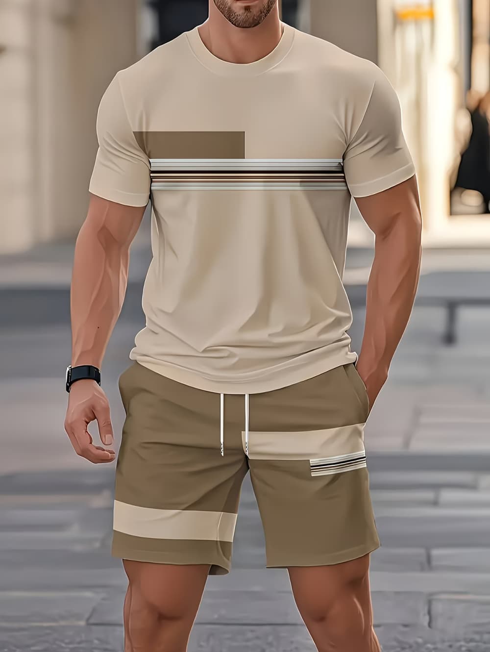 Men's Summer Sets Funny 3D Str - Summer Youth Clothing ulasan dan harga