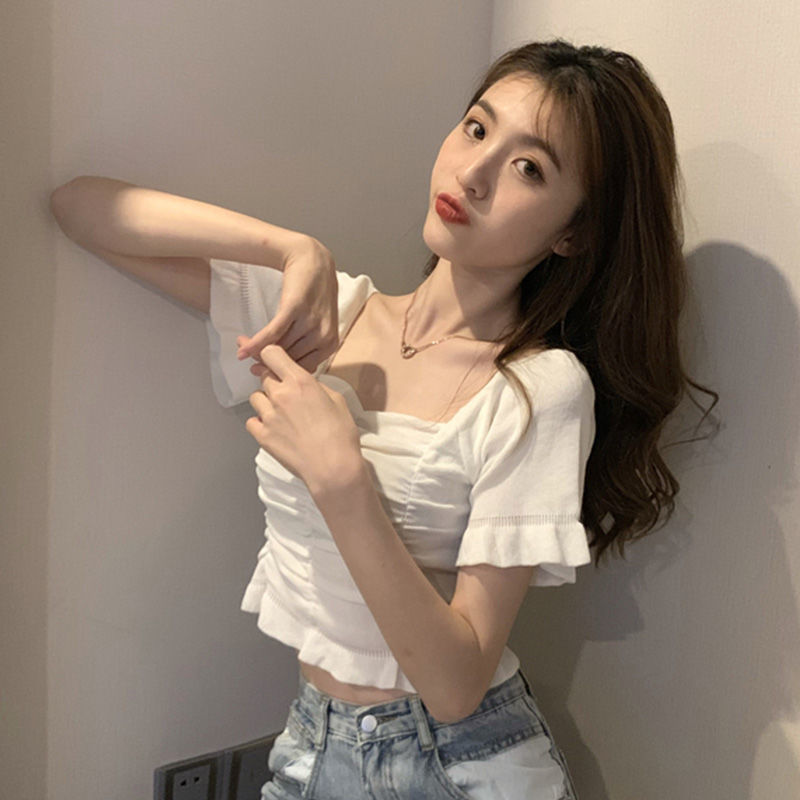 Knitted Fashion Blouse Woman R - Summer Youth Clothing ulasan dan harga
