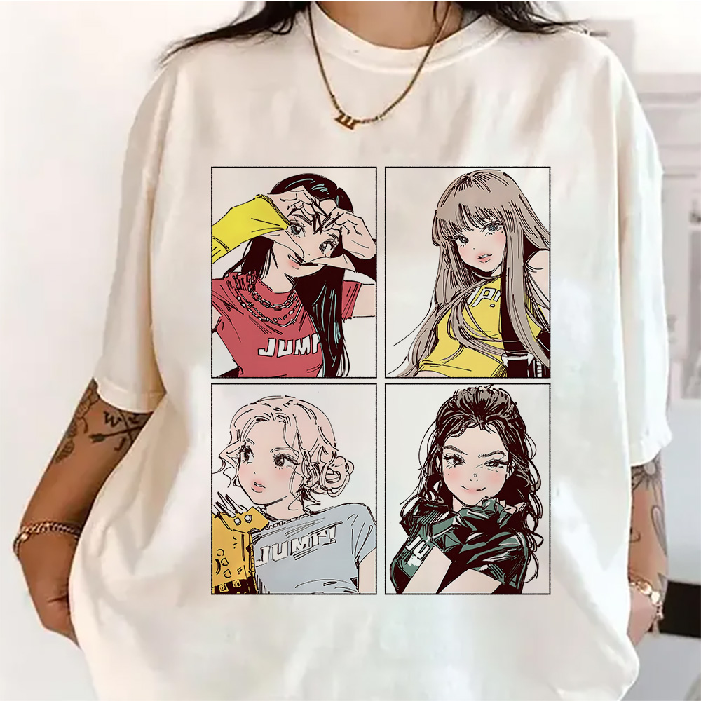Kpop BP Jump 2026 Tees Pink Gi - Quality Summer Clothing ulasan dan harga
