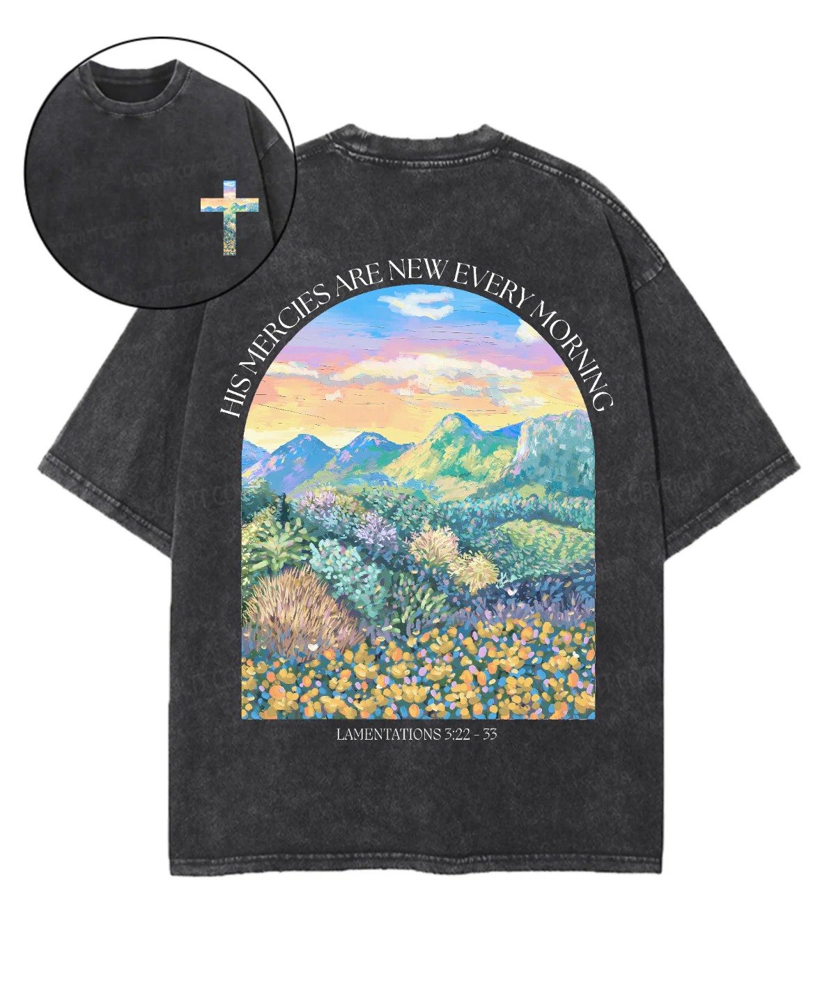 Trendy Art Oil Painting T-shir - Summer Clothing Vintage ulasan dan harga